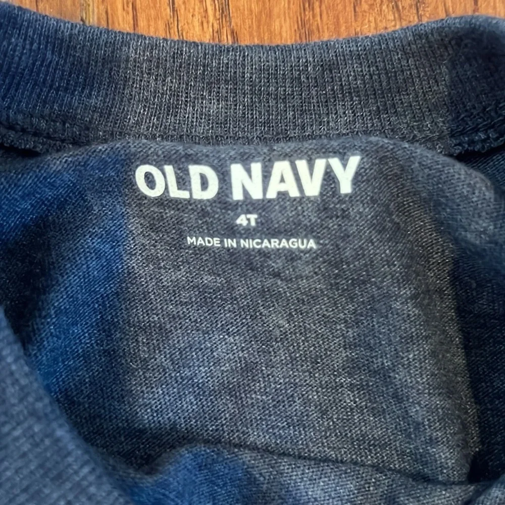 Navy Blue Long Sleeved Shirt Size 4T